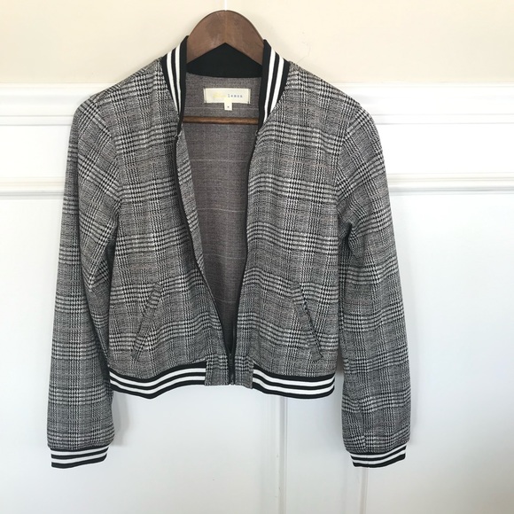 Y2K Plaid Cropped Bomber Jacket - Picture 6 of 10